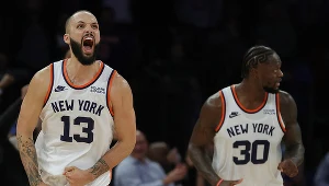 Evan Fournier (z lewej) zaprezentował w meczu z "Celtami" doskonałą dyspozycję