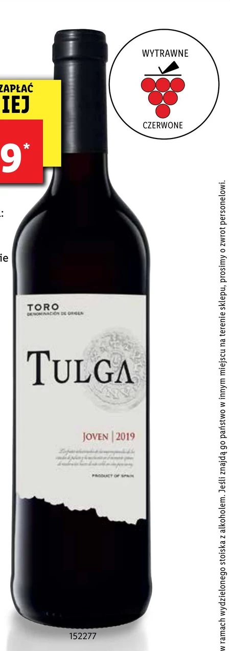 Wino czerwone Tulga