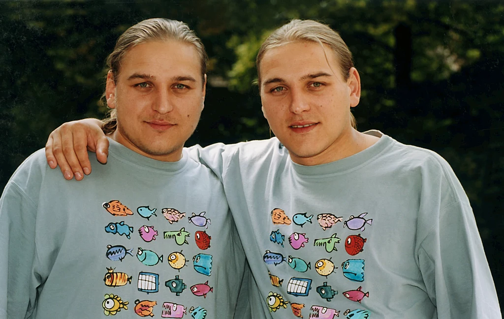 Paweł i Łukasz Golec w 2000 roku