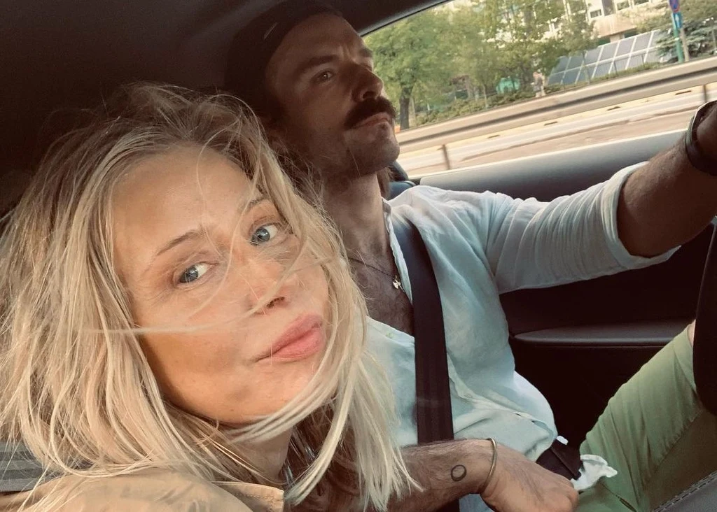 Katarzyna Warnke z mężem