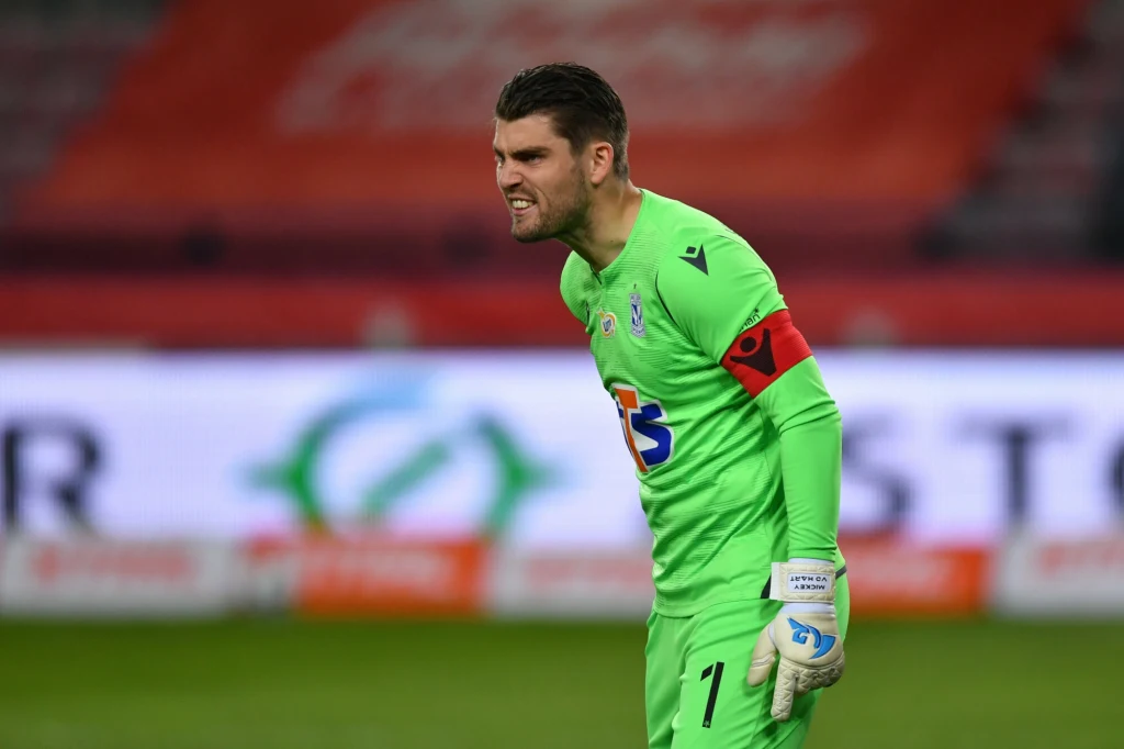 Mickey van der Hart, bramkarz Lecha Poznań Mickey van der Hart, bramkarz Lecha Poznań