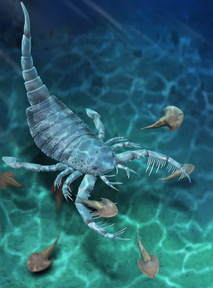 Wizualizacja odkrytego gatunku skorpiona 