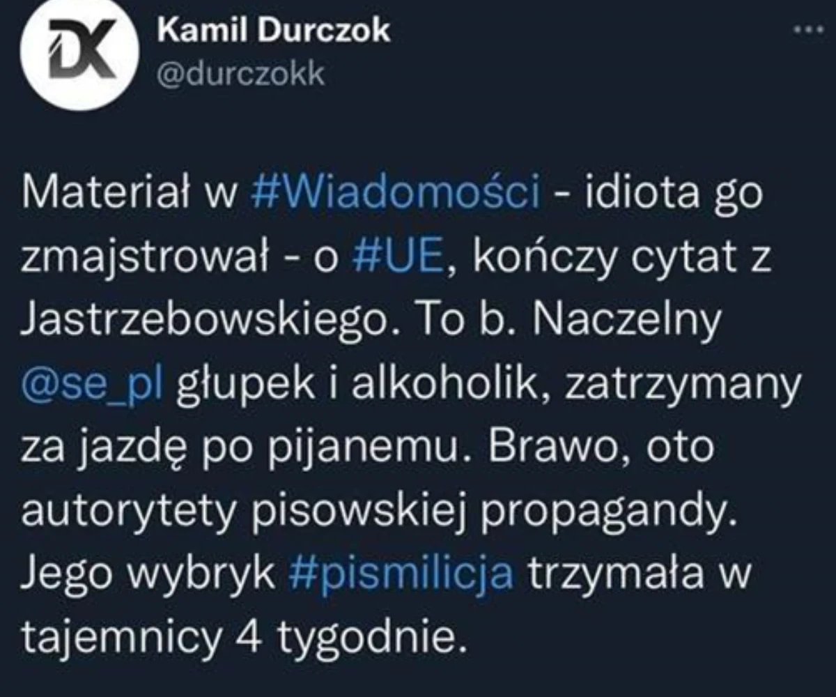 wpis Kamila Durczoka wpis Kamila Durczoka