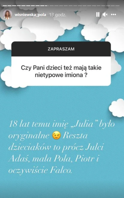 Pola Wiśniewska na Instagramie @wisniewska_pola