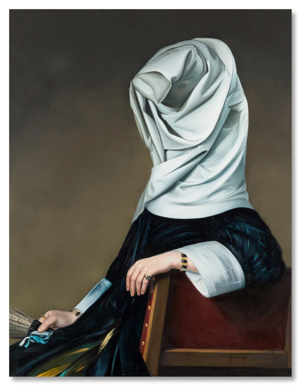 Obraz „Maria (After Johannes Cornelisz Verspronck)” polskiej malarki Ewy Juszkiewicz 
