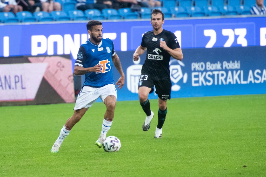 Lech Poznań - Wisła Płock w PKO Ekstraklasie. Przy piłce Dani Ramirez Lech Poznań - Wisła Płock w PKO Ekstraklasie. Przy piłce Dani Ramirez