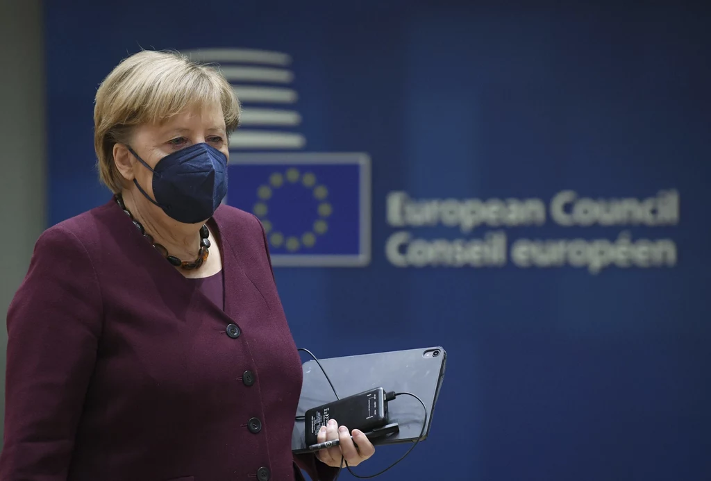 Angela Merkel podczas szczytu UE