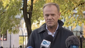 Donald Tusk podczas spotkania z dziennikarzami w Sopocie