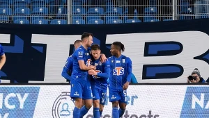 Piłkarze Lecha Poznań w meczu z Wisłą Płock