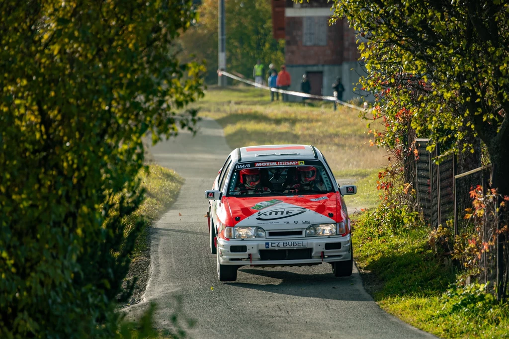 Marek Suder i Marcin Kowalik (Ford Sierra Cosworth 4x4) - zwycięzcy 66. Rajdu Wisły i Historycznej Klasyfikacji Generalnej Motul HRSMP 2021