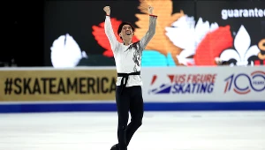 Vincent Zhou nie krył radości po swoim wyśmienitym występie na zawodach Skate America