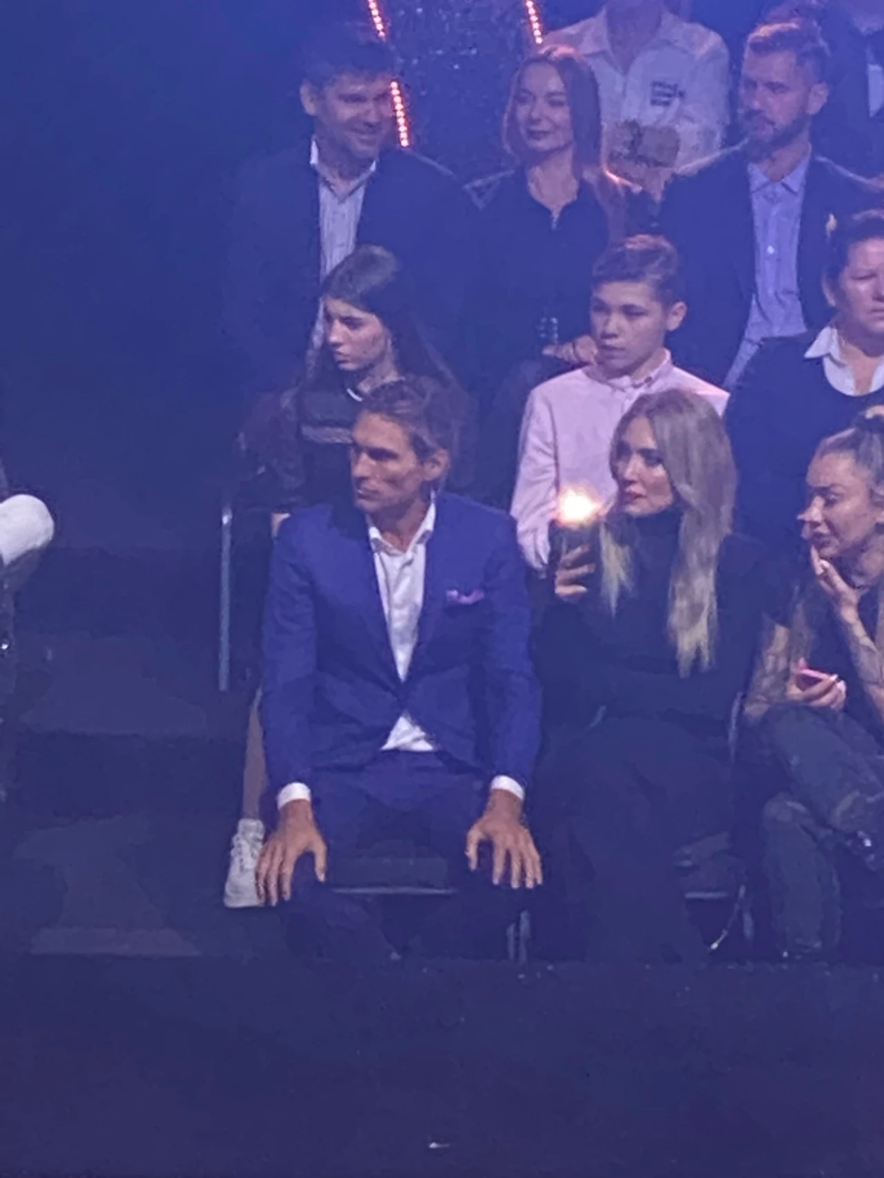 Max Hodges na widowni "Tańca z gwiazdami"