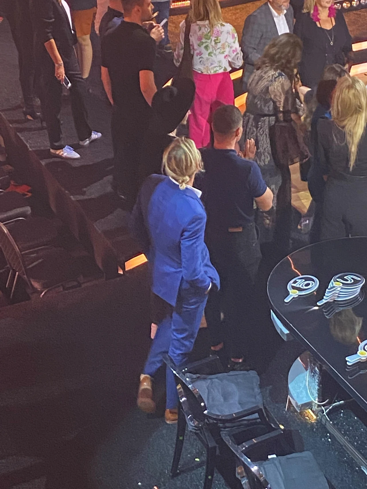 Max Hodges na widowni "Tańca z gwiazdami"