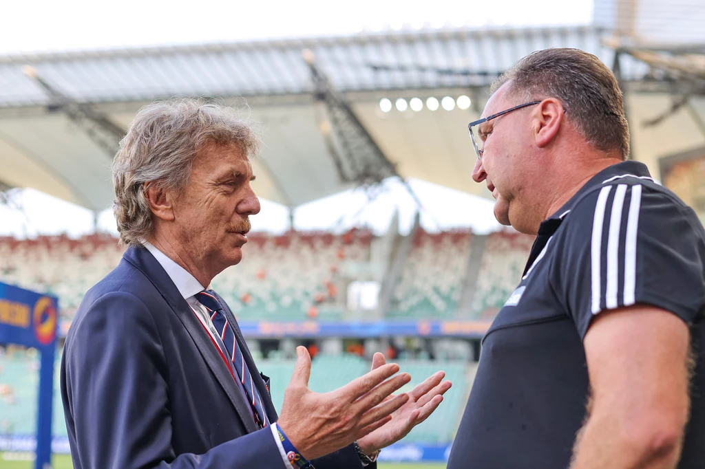 Zbigniew Boniek oraz Czesław Michniewicz Zbigniew Boniek oraz Czesław Michniewicz