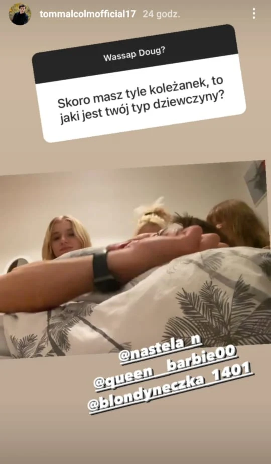 Tomasz Malcolm odpowiada na pytania obserwatorów https://www.instagram.com/tommalcolmofficial17/ Tomasz Malcolm odpowiada na pytania obserwatorów https://www.instagram.com/tommalcolmofficial17/