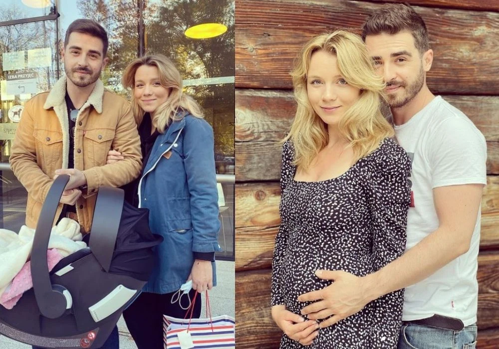 Katarzyna Grabowska i Damian Kulec z dzieckiem fot. Instagram (instagram.com/kasiagrabowska)