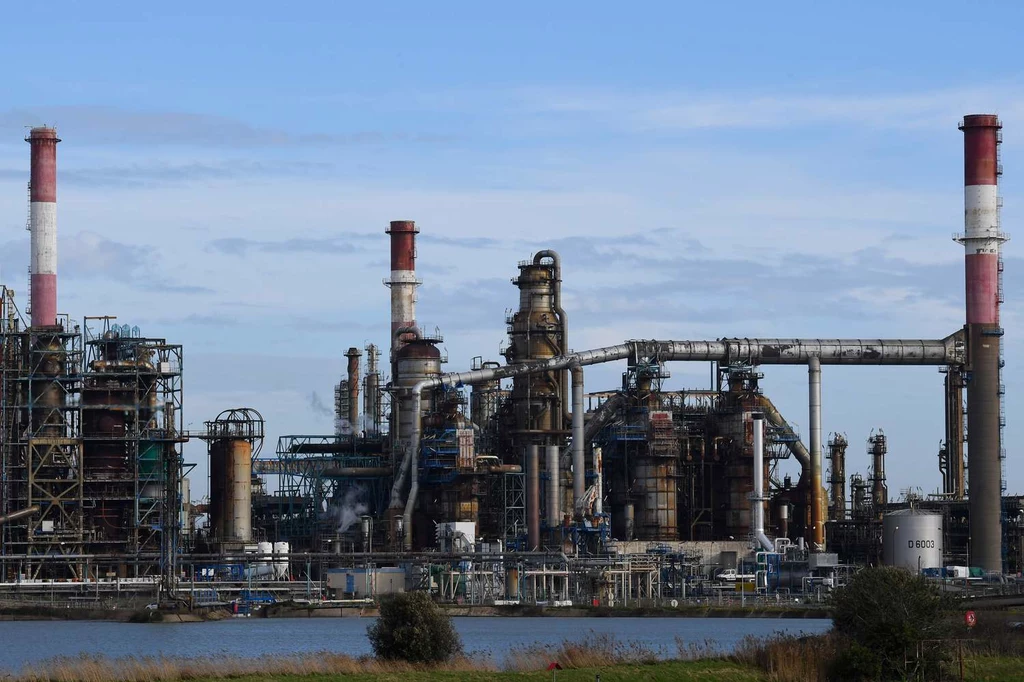 Rafineria koncernu Total w Donges na zachodzie Francji