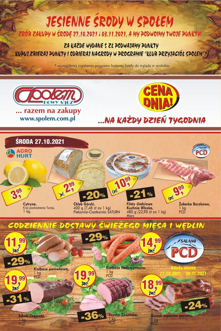 Jesienne środy w Społem Nowy Sącz
