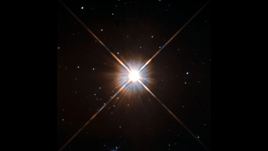 Zdjęcie Proximy Centauri zrobione przez Kosmiczny Teleskop Hubble'a