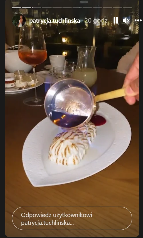 Patrycja jadła w Dubaju prawdziwe pyszności/ zdjęcie pochodzi z https://www.instagram.com/patrycja.tuchlinska/?hl=pl 