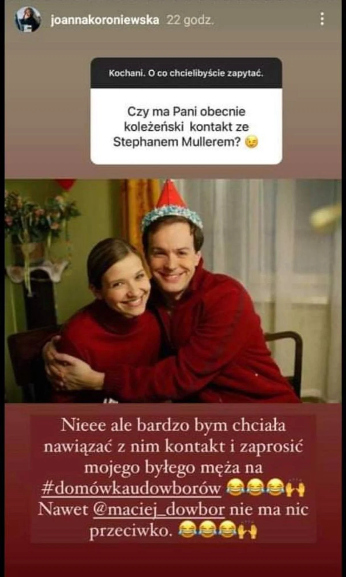 Joanna Koroniewska i Steffen Moller, fot. https://www.instagram.com/joannakoroniewska/ Joanna Koroniewska i Steffen Moller, fot. https://www.instagram.com/joannakoroniewska/