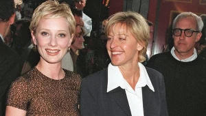 Anne Heche i Ellen DeGeneres na premierze filmu "Wulkan"