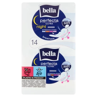 Bella Perfecta Ultra Night Extra Soft Podpaski higieniczne 14 sztuk - 0