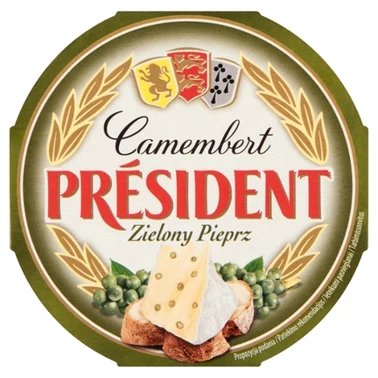 Président Ser Camembert zielony pieprz 120 g - 1