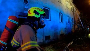 Strażacy na miejscu tragedii