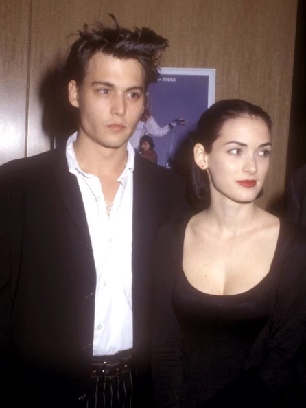 Winona Ryder i Johnny Depp na zdjęciu w 1990 roku