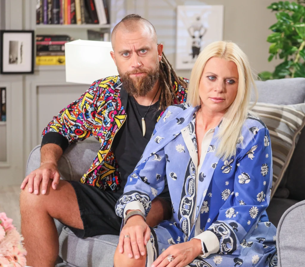 Maria Sadowska i Adrian Łabanowski w programie "Demakijaż"