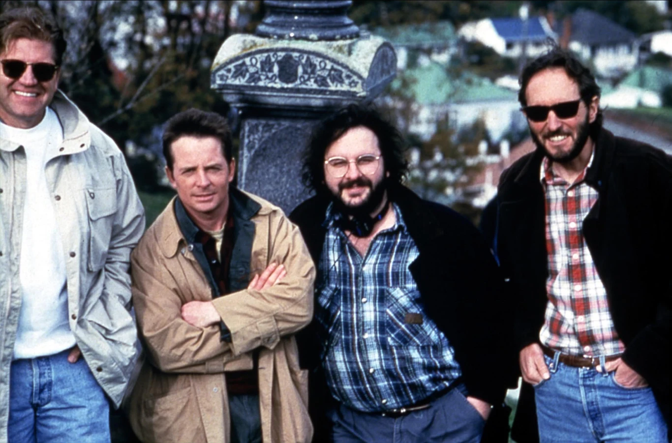 Michael J. Fox i Peter Jackson na planie "Przerażaczy"