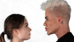 MMA VIP 3. Wiktoria Domżalska (po lewej), Michał “Polski Ken" Przybyłowicz (po prawej)