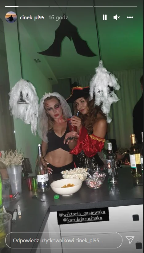 Wiktoria Gąsiewska na Halloween 2021 / fot. https://www.instagram.com/cinek_pl95/ Wiktoria Gąsiewska na Halloween 2021 / fot. https://www.instagram.com/cinek_pl95/