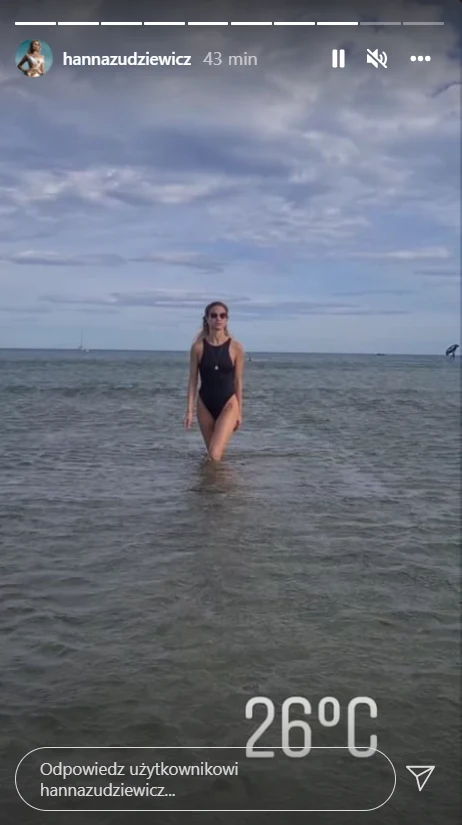 Hanna Żudziewicz na wakacjach / fot. https://www.instagram.com/hannazudziewicz/