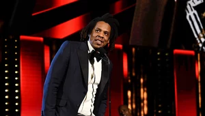 Jay-Z podczas ceremonii Rock and Roll Hall Of Fame