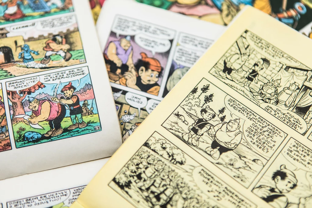 Komiksy z serii Kajko i Kokosz autorstwa Janusza Christy