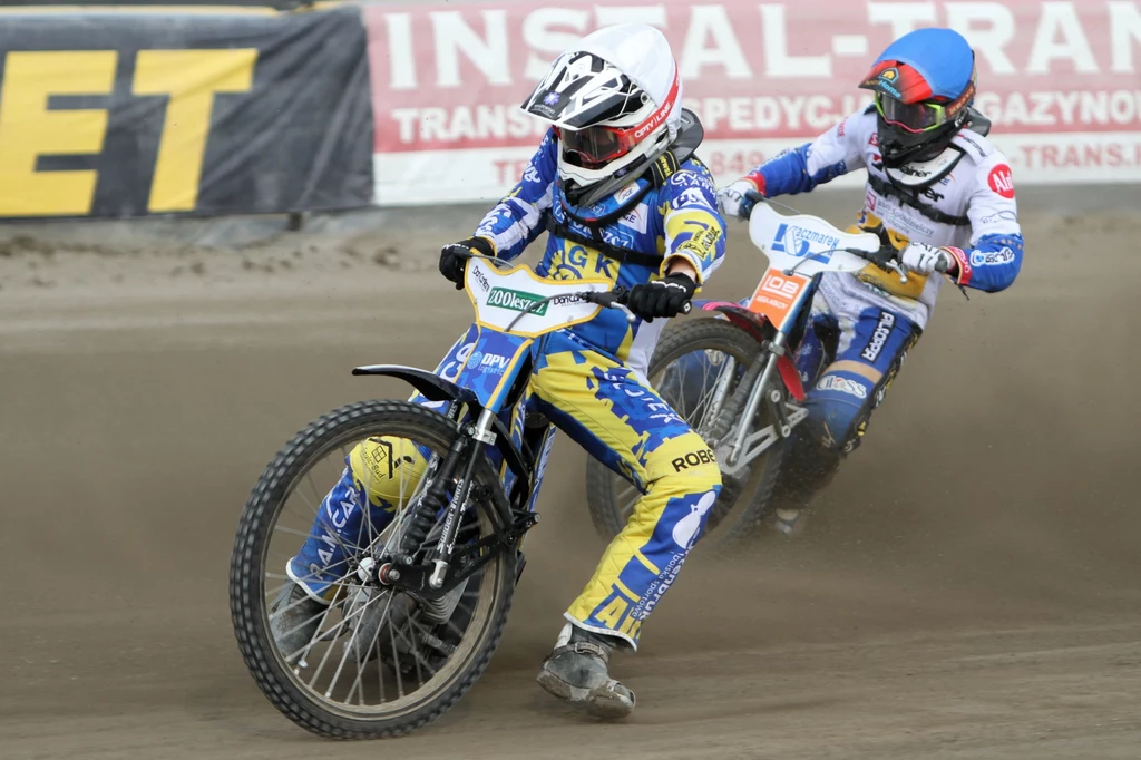 Mateusz Bartkowiak ucieka, goni Kacper Pludra. Mateusz Bartkowiak ucieka, goni Kacper Pludra.