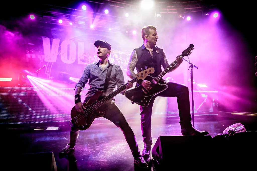 Kaspar Boye Larsen i Michael Poulsen z zespołu Volbeat