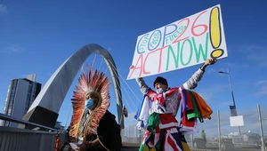 Aktywiści klimatyczni w Glasgow 