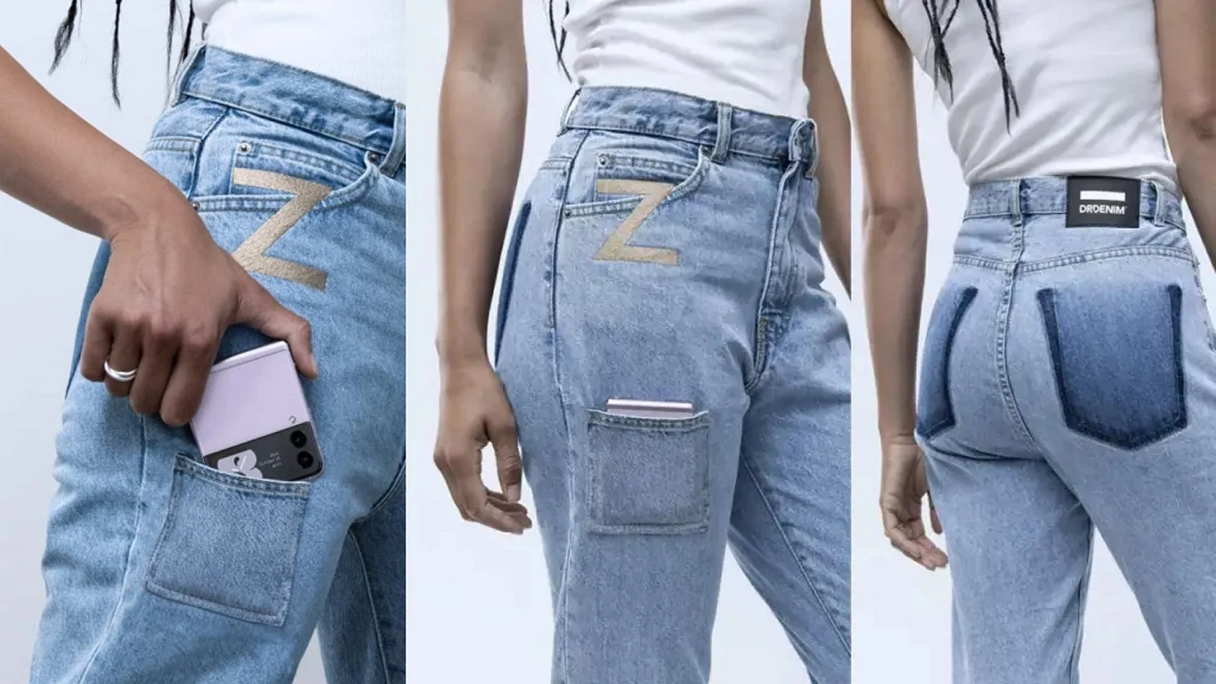 Samsung stworzył jeansy Z Flip Pocket Denim pod Galaxy Z Flip3 Samsung stworzył jeansy Z Flip Pocket Denim pod Galaxy Z Flip3