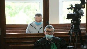 Mariusz G. na sali sądowej