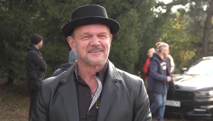 Cezary Pazura na planie filmu "Nie cudzołóż i nie kradnij"