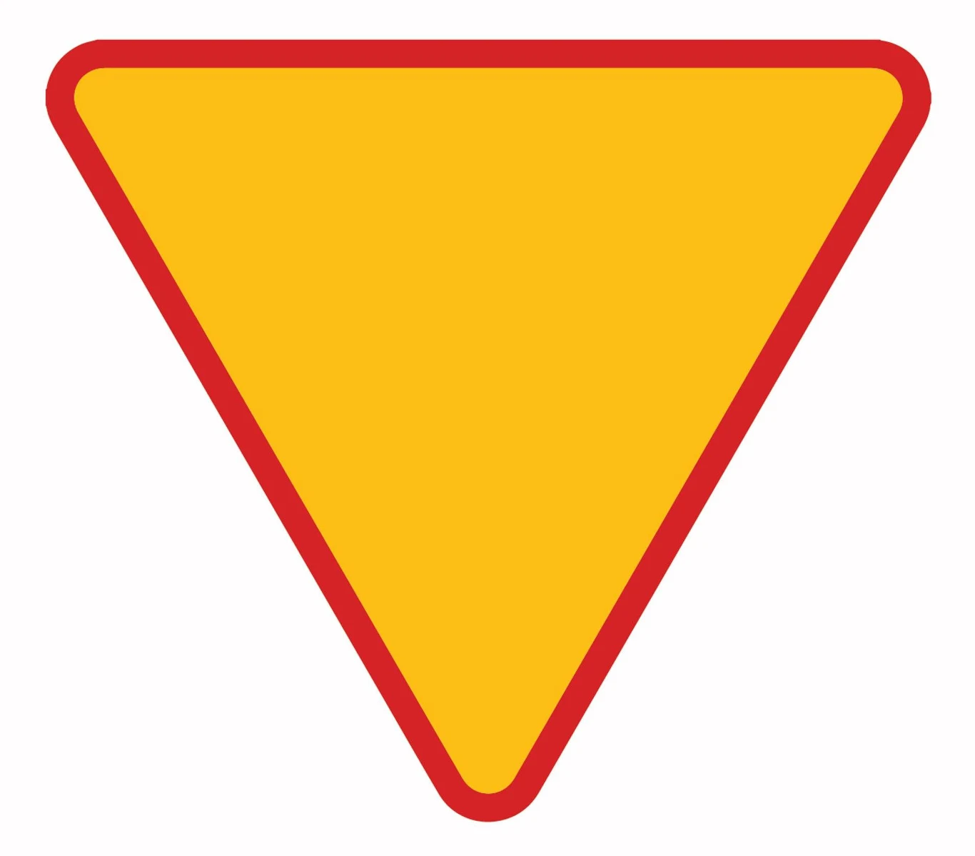 Znak ostrzegawczy A-7. Ustąp pierwszeństwa. 