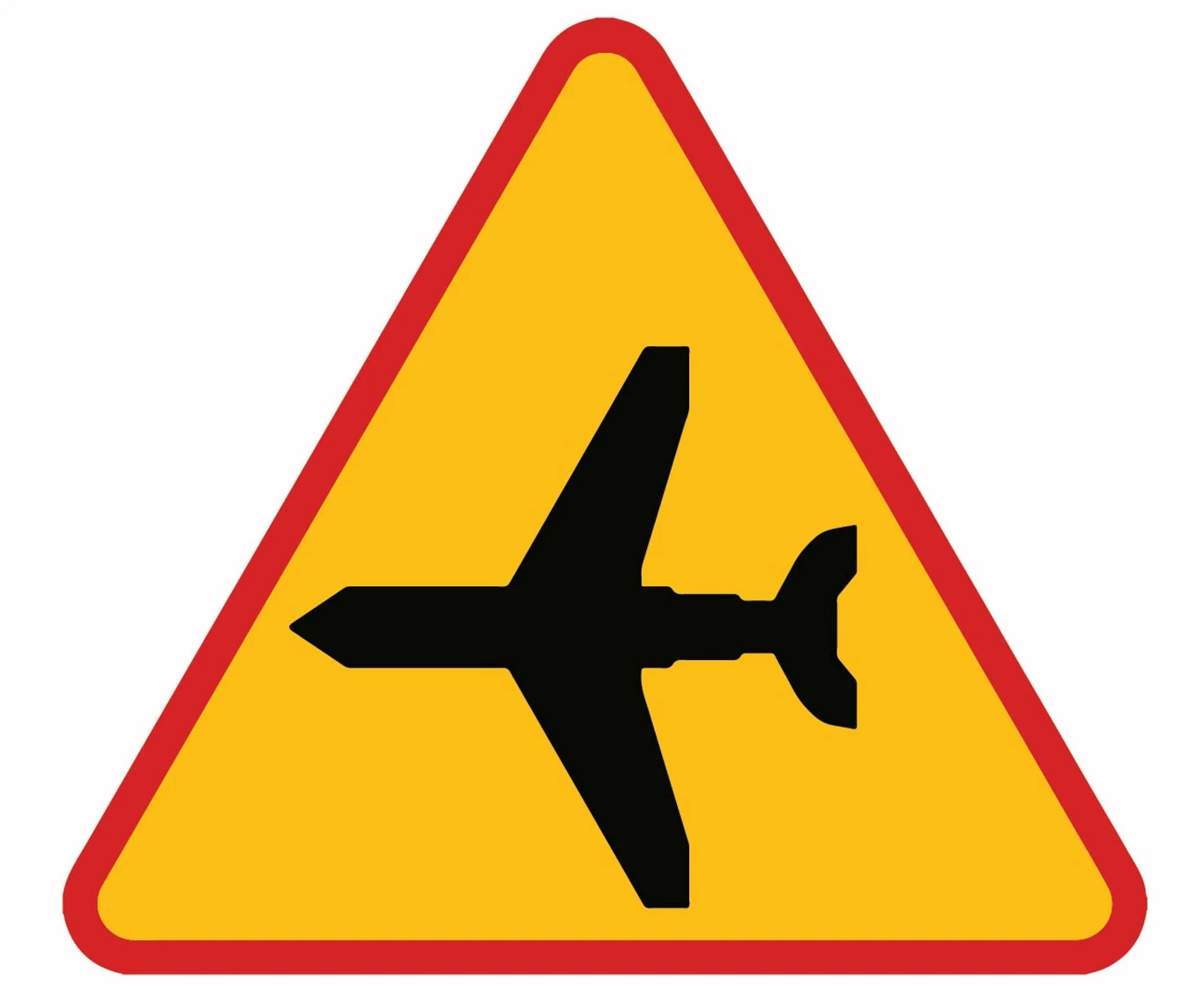 Znak ostrzegawczy A-26. Lotnisko.