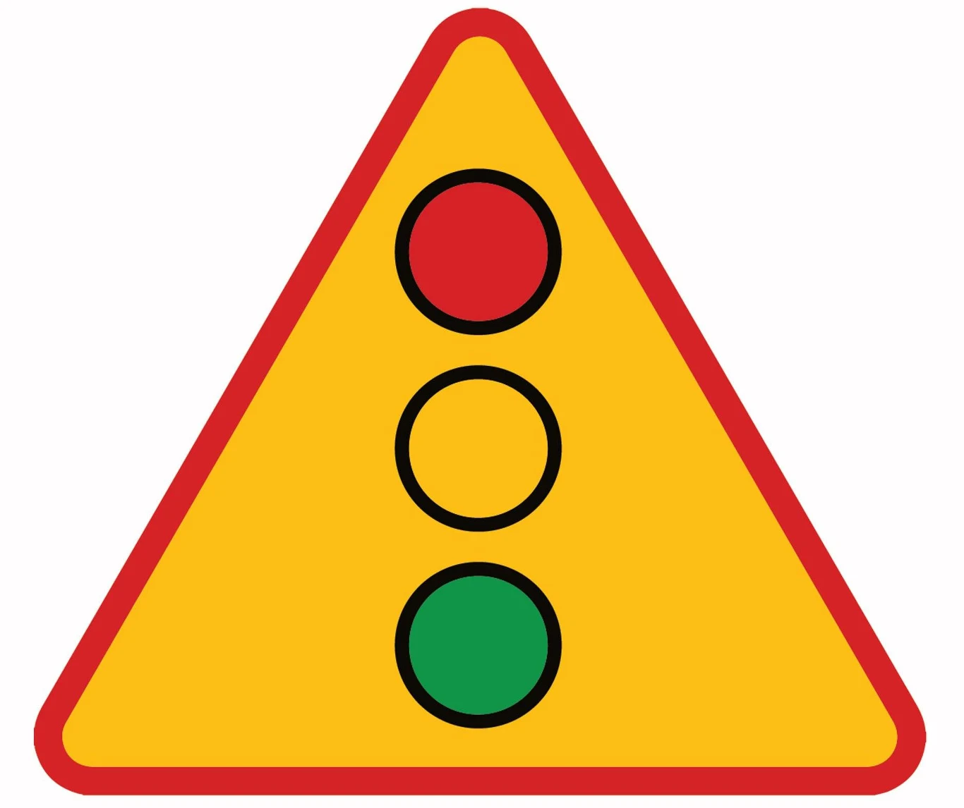 Znak ostrzegawczy A-29. Sygnały świetlne. 