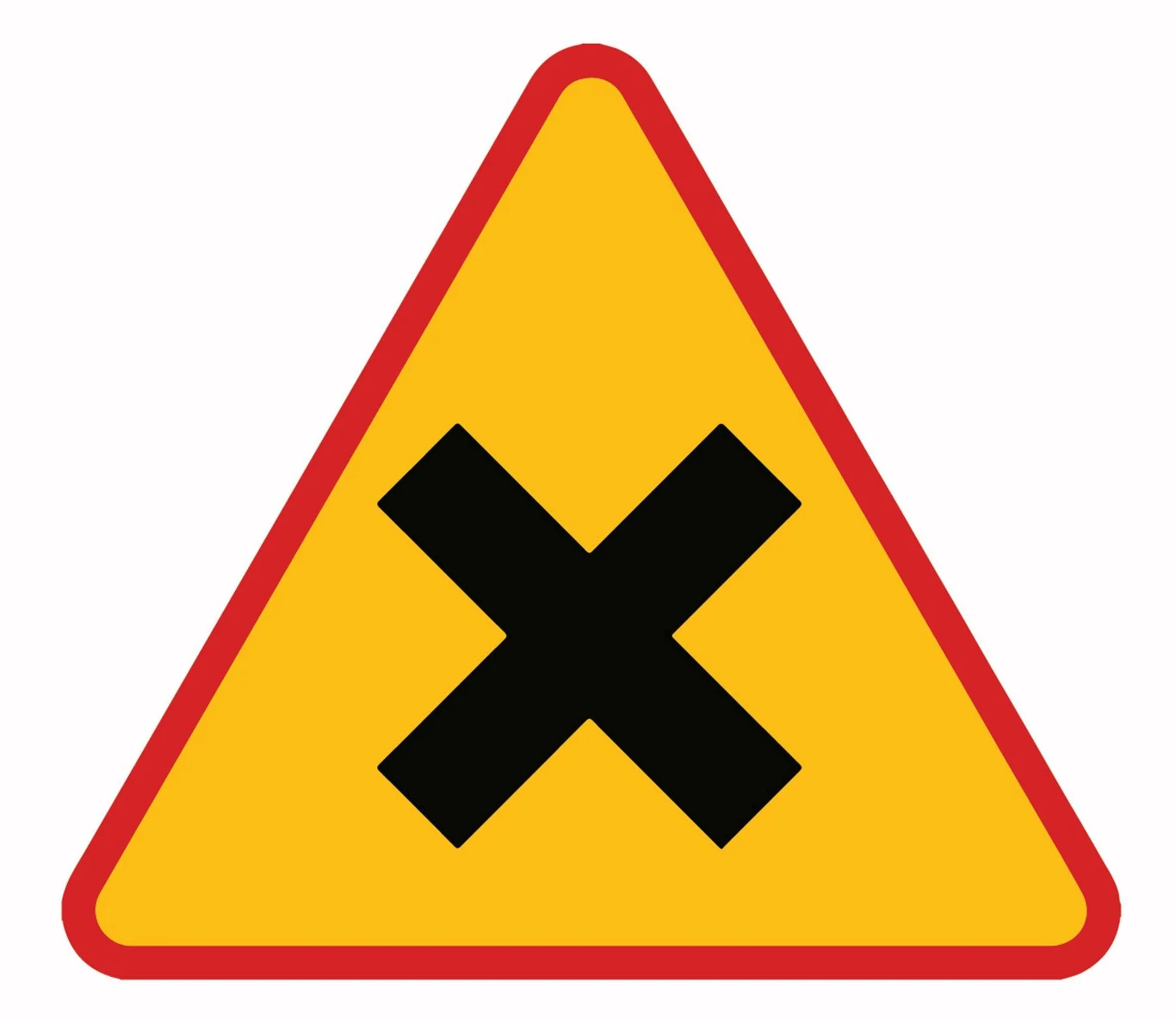 Znak ostrzegawczy A-5. Skrzyżowanie dróg. 