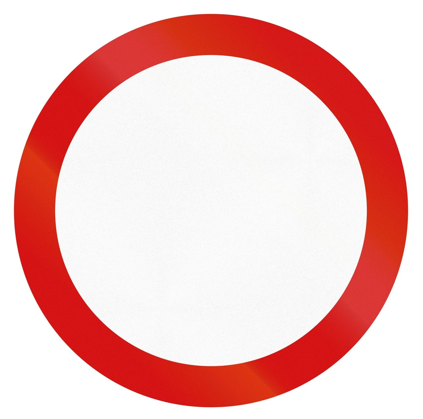 Znak zakazu B-1. Zakaz ruchu w obu kierunkach.