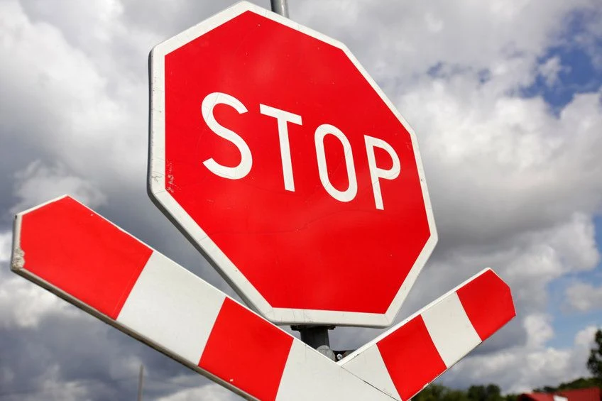 Znak zakazu B-20. STOP.