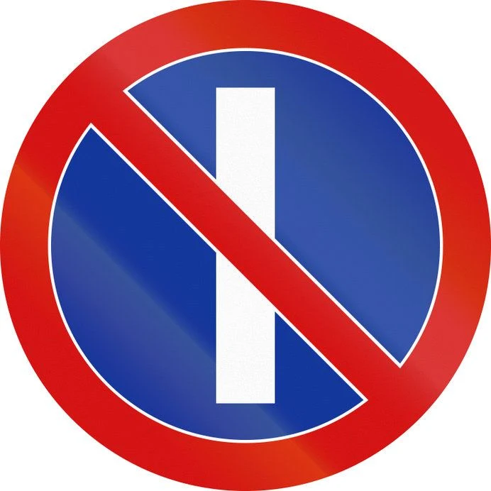 Znak B-37. Zakaz postoju w dni nieparzyste.